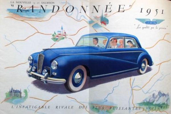 Salmson Modelprogram 1951 Carbrochure (9446)